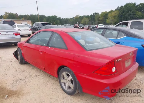 2004 Honda Civic Ex from USA, damaged, VIN 1HGEM22074L078526